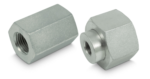 Straight union JIC (female) - pressure gauge connection