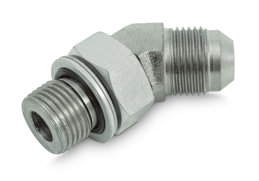 Adjustable elbow union 45° JIC-Metric