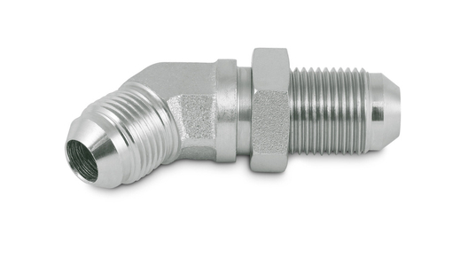 Angle bulkhead union 45° - JIC