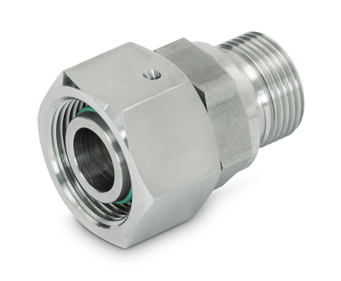 Straight screw-in fitting 24° DKO GES/O/ED (EGE) - stainless steel