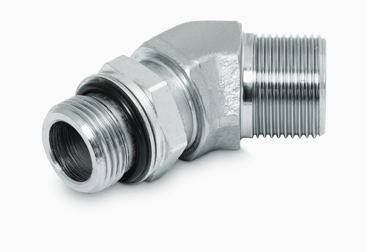 Adjustable angle screw-in fitting 45° WE/O - inch