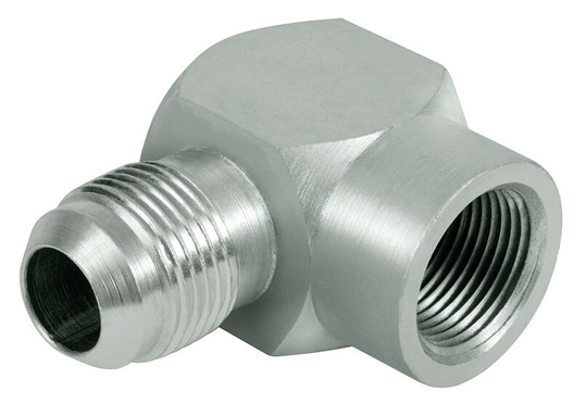 Angle screw union 90° - JIC-NPT