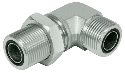 Winkel-Schottstutzen ORFS-ORFS SCHOTT 90°