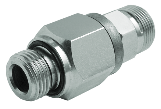 Drehbare kugelgeführte gerade Einschraubverschraubung D/GE