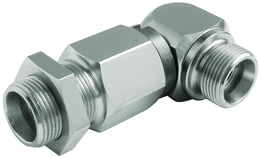 Drehbare kugelgeführte Winkelschottverschraubung D/WSV