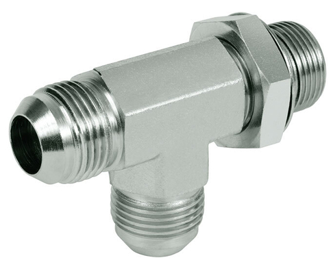 Adjustable tee screw-in union - JIC-BSP