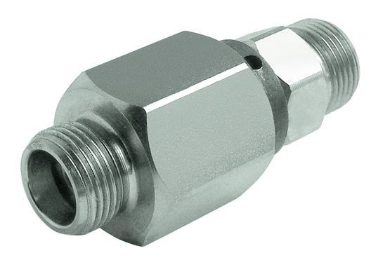 Rotating ball centered tube fitting D/G