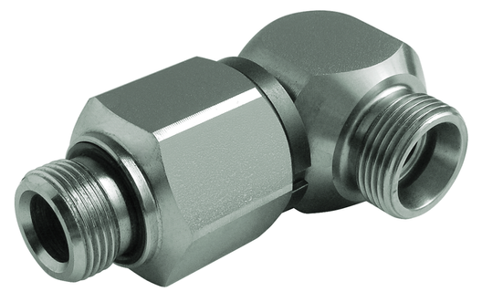 Drehbare kugelgeführte Winkeleinschraubverschraubung D/WE - metrisch