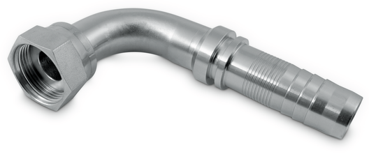 ORFS 90° with swivel nut (HNS)