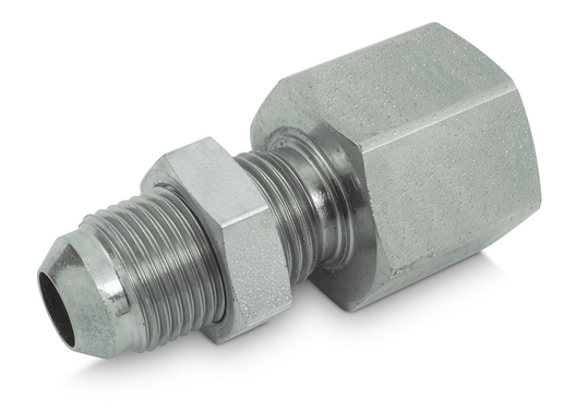 Straight bulkhead union JIC - NPT